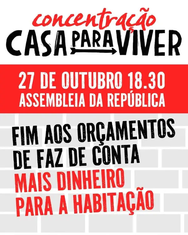 Cartaz da convocatória «Todos ao Parlamento»